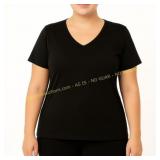 2XL Rainbeau Curves Core Cotton Vneck
