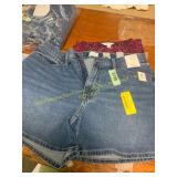 Sz 12 Jean shorts and L top