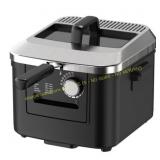 Mainstays 4L Deep Fryer, Stainless Steel Lid