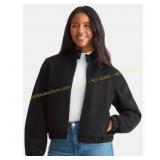 Time and Tru Faux Wool Bomber Jacket Sz XL