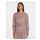 L Time and Tru Women s Mini Shirtdress