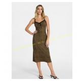 No Boundaries Lace Strap Midi Dress Sz M