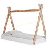 Piperton 2-tone Brown/White Twin Bed Frame
