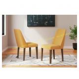 Lyncott Brown/Yellow Chair Set (2)