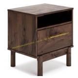 Calverson Nightstand: Brown/Beige, Storage