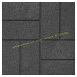 Tierra Verde 16x16 Brick Rubber Paver, Grey