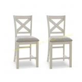 Robbinsdale 42 in. Antique White Stool (2)