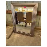 Large framed mirror