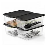Homz 15-qt Stackable Storage Container 2ct