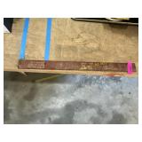 Piece of steel with Advertising