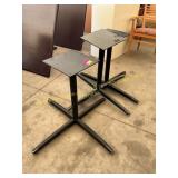 3 ct. metal table leg bases