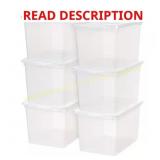 68 Qt. Clear Storage Box (6-Pack)