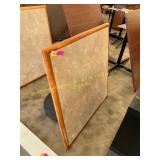 Sq dining table with leg