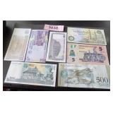 Collection of foreign paper money