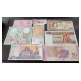 Collection of foreign paper money
