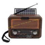 QFX  Portable AM/FM/Bluetooth Radio, Brown