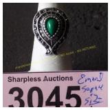 Simulated turquoise ring size 7 1/2