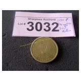 2000 P gold Sacagawea dollar