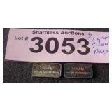 2 1 gram silver 999 silver bars
