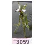 hand blown art glass cat