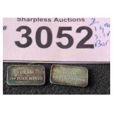 2 1 gram silver 999 silver bars