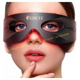 Pedete Red Light Eye Mask, 3 Modes (Black)