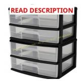 Homz 2-Pack Storage Cart: 2 Drawers