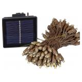 Solar Powered LED String Lights 34ft
