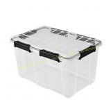 Sterilite 54-Qt Clear Storage Bin with Lid 4ct