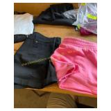 XL Denim shorts & XL Pink shorts