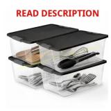 Homz 15-qt Stackable Storage Container 2ct