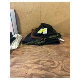 Brown XS tshirt, black XS pants & black XS dress