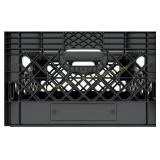 Farmplast Milk Crates, Black 24 Qt (96)