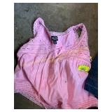 Pink Top Sz S & Jean Shorts Sz S