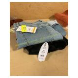 M cropped black pants & size 12 crop cuff jeans
