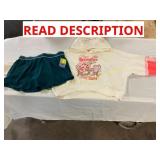 Strawberry Shortcake Hoodie Sz L &Green Skort Sz L