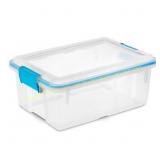 6ct Sterilite 12qt Gasket Box Clear Blue Latches