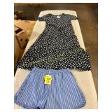 Button up Maxi Dress Sz S & Ruffle shorts Sz S