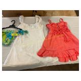 White & Pink Summer Dresses XXS & Bikini Bottom XS