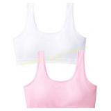 2ct Girls Training Bra Wireless Padded Cami Sz L