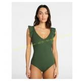 L Time and Tru Women's Ruffle Swimsuit
