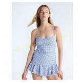 Size L Free Assembly Shirred Swim Dress