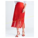 Devil Wears Prada Scoop Fringe Skirt, 0-26W