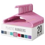 Plastic Hangers: 20/40/60 | Heavy Pink