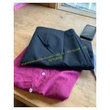 L black skirt & XL Button-up