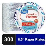 Great Value 8.5' disposable plates, 300ct