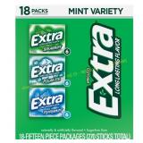 Extra Mint Sugar Free Gum, Variety Pack