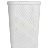 24' Plastic Hinged-Lid Laundry Hamper, White 2ct