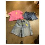XL Shirt, size L Jean Shorts, size 12 Jeans Shorts