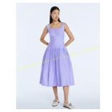 Size M Scoop Women sCotton Maxi Dress+Bow Back
